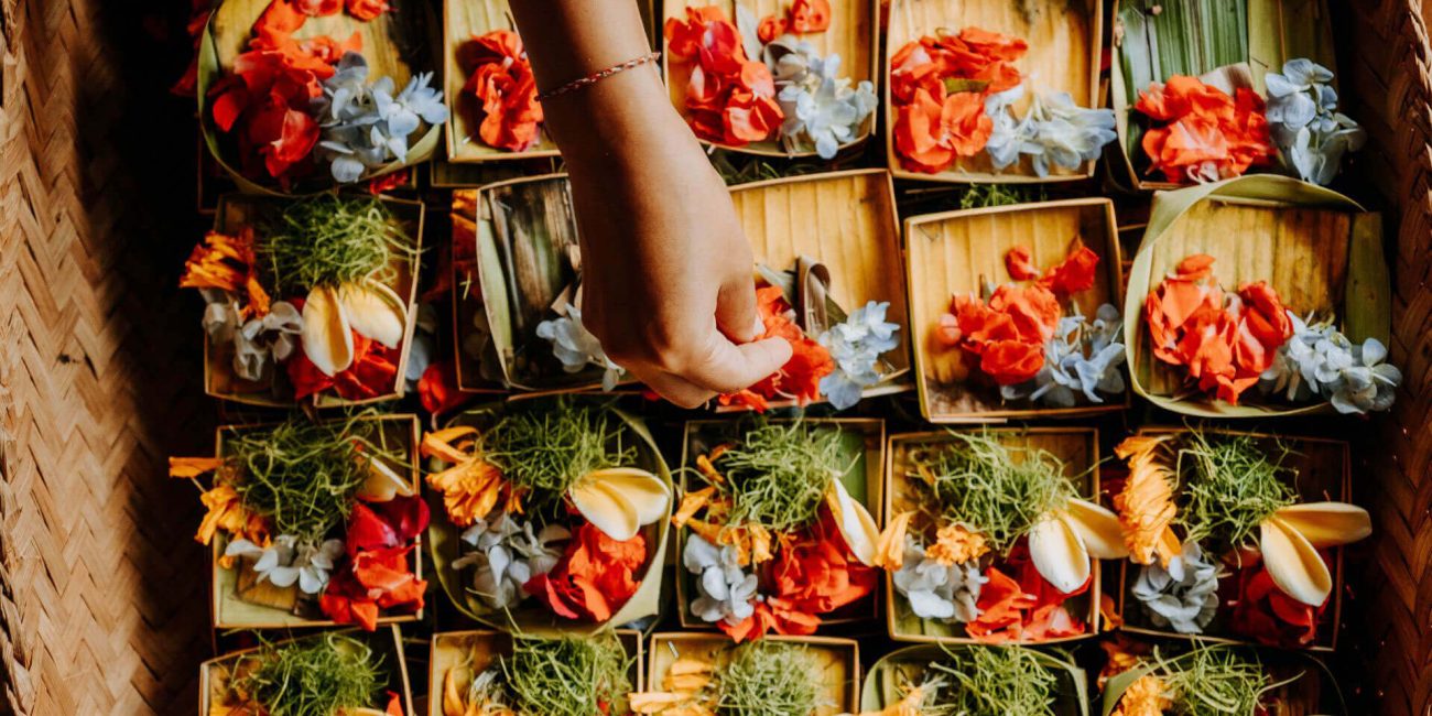 Bali Offering Making