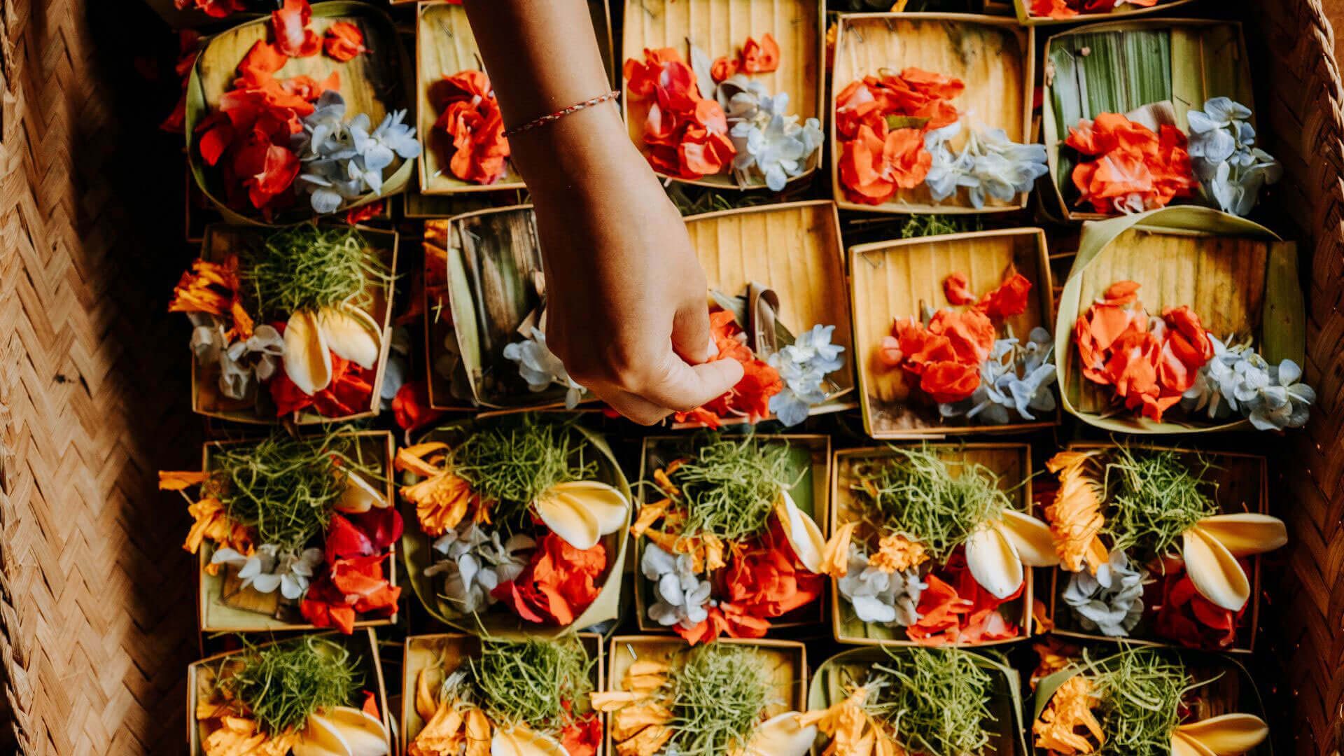 Bali Offering Making