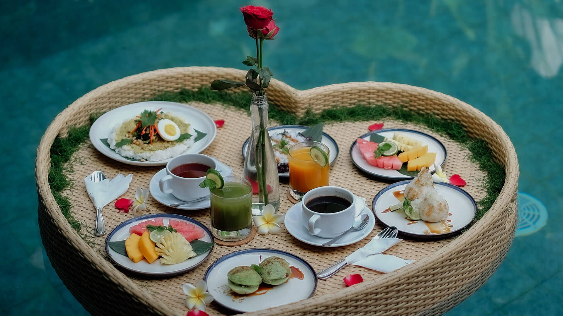 Balinese Floating Breakfast